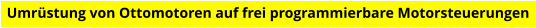 Umrüstung von Ottomotoren auf frei programmierbare Motorsteuerungen